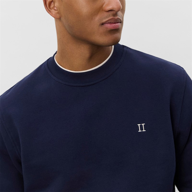 Les Deux Herre Core Kontrast Sweatshirt Dark Navy