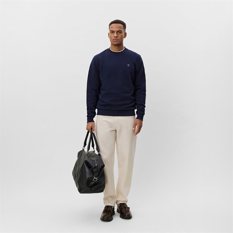 Les Deux Herre Core Kontrast Sweatshirt Dark Navy