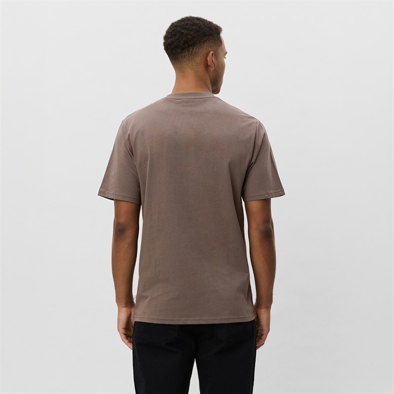 Les Deux Herre Core Kontrast T-shirt Mountain Grey Brown