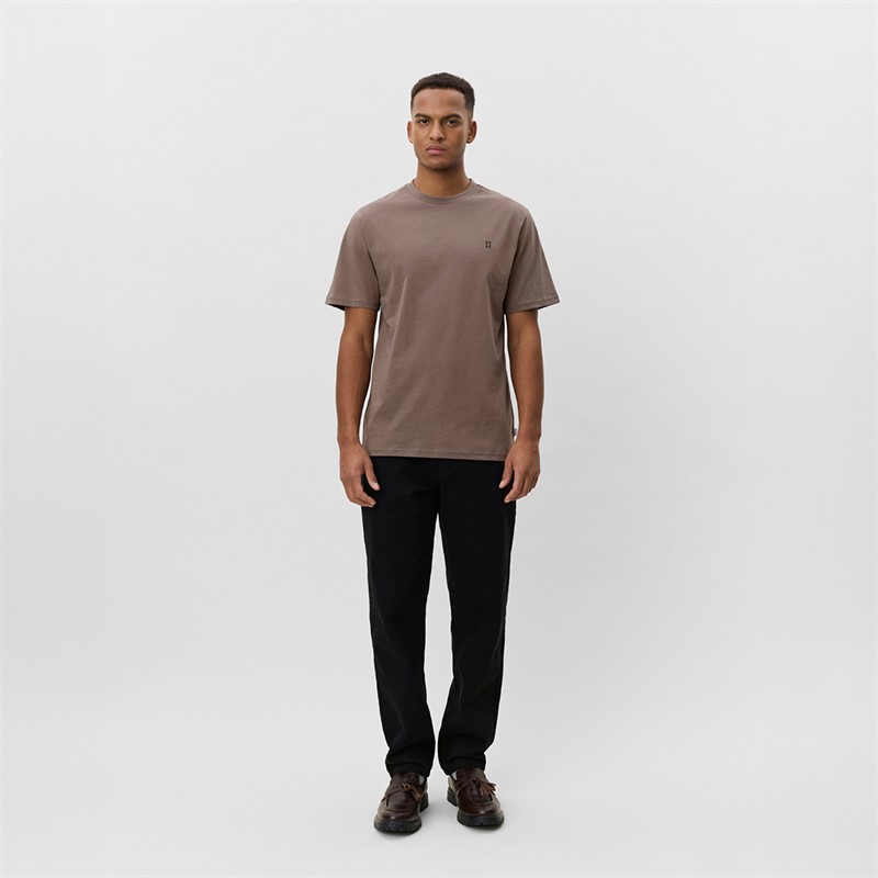 Les Deux Herre Core Kontrast T-shirt Mountain Grey Brown
