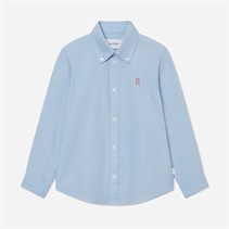 Les Deux Boys Konrad Contrast Oxford Shirt Light Blue