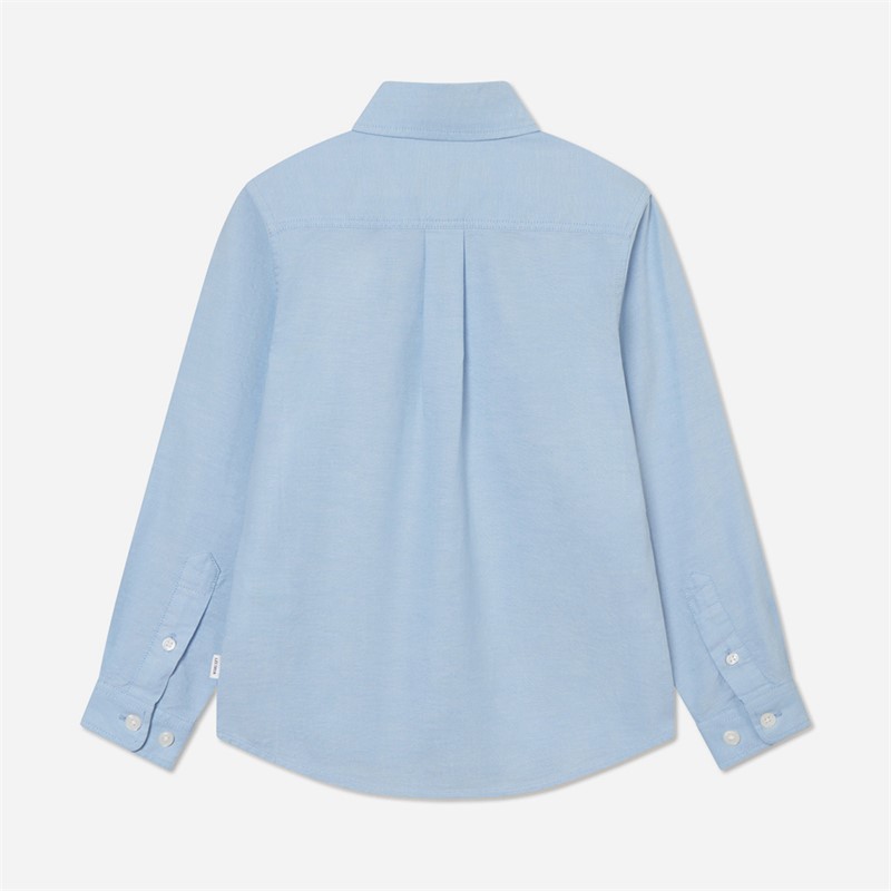Les Deux Boys Konrad Contrast Oxford Shirt Light Blue