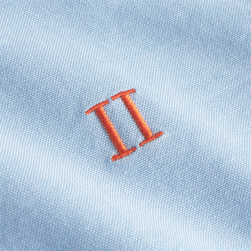 Les Deux Boys Konrad Contrast Oxford Shirt Light Blue