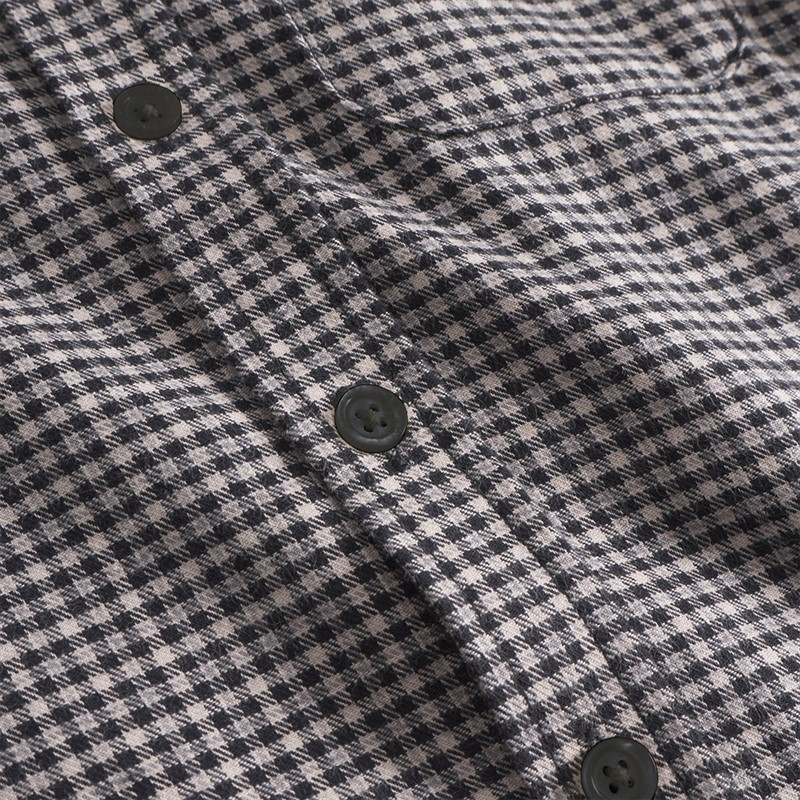 Les Deux Boys Konrad Check Flannel Shirt Gargoyle