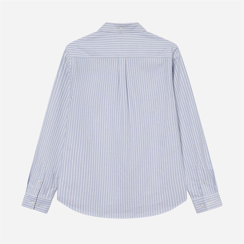 Les Deux Mens Konrad Striped Oxford Shirt Allure
