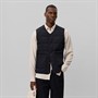 Les Deux Mens Matt Vest Black