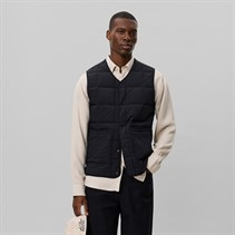 Les Deux Mens Matt Vest Black