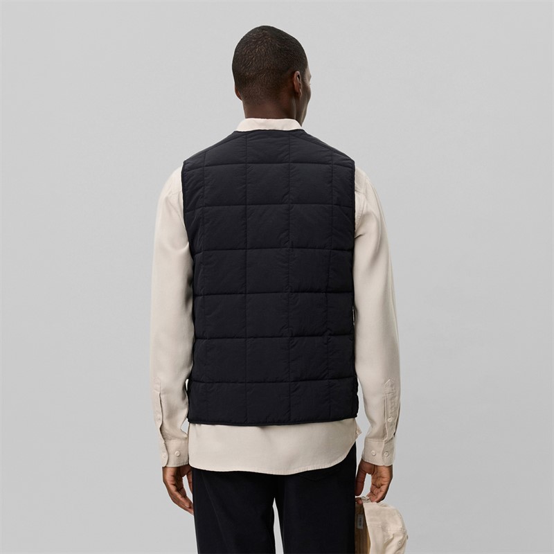 Les Deux Mens Matt Vest Black