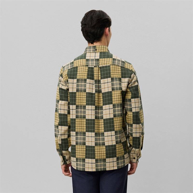 Les Deux Mens Kent Patchwork Check Shirt Duffel Bag