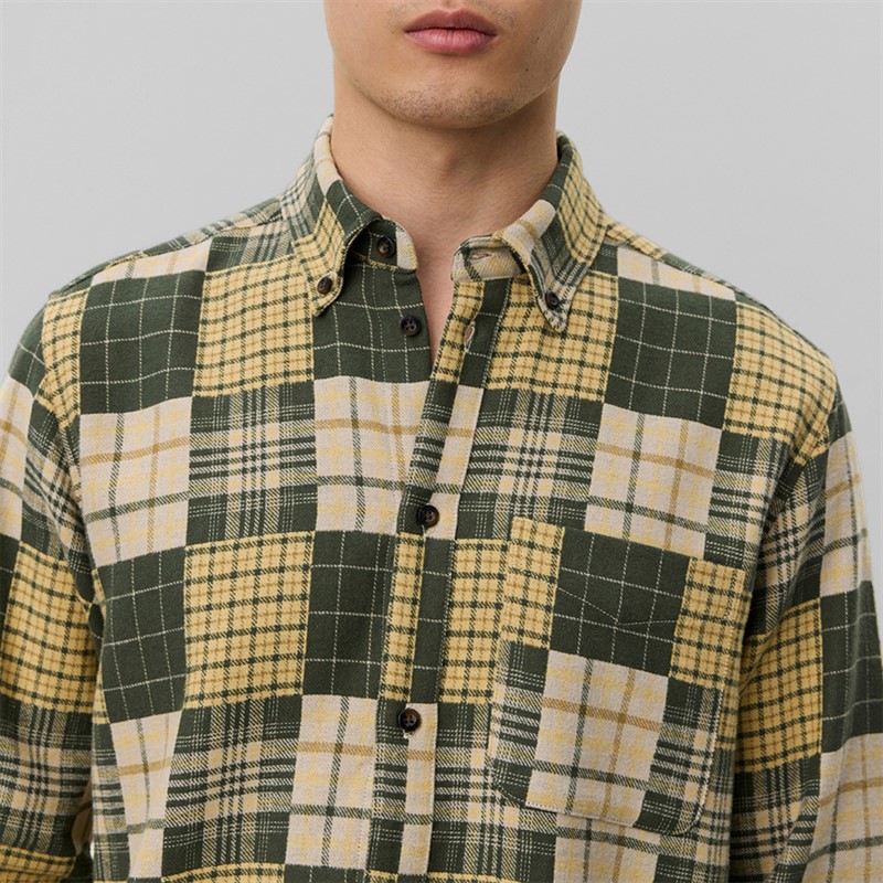 Les Deux Mens Kent Patchwork Check Shirt Duffel Bag