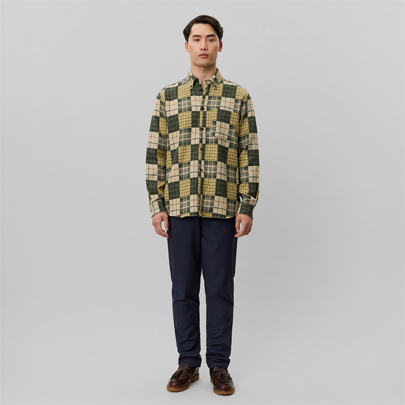 Les Deux Mens Kent Patchwork Check Shirt Duffel Bag