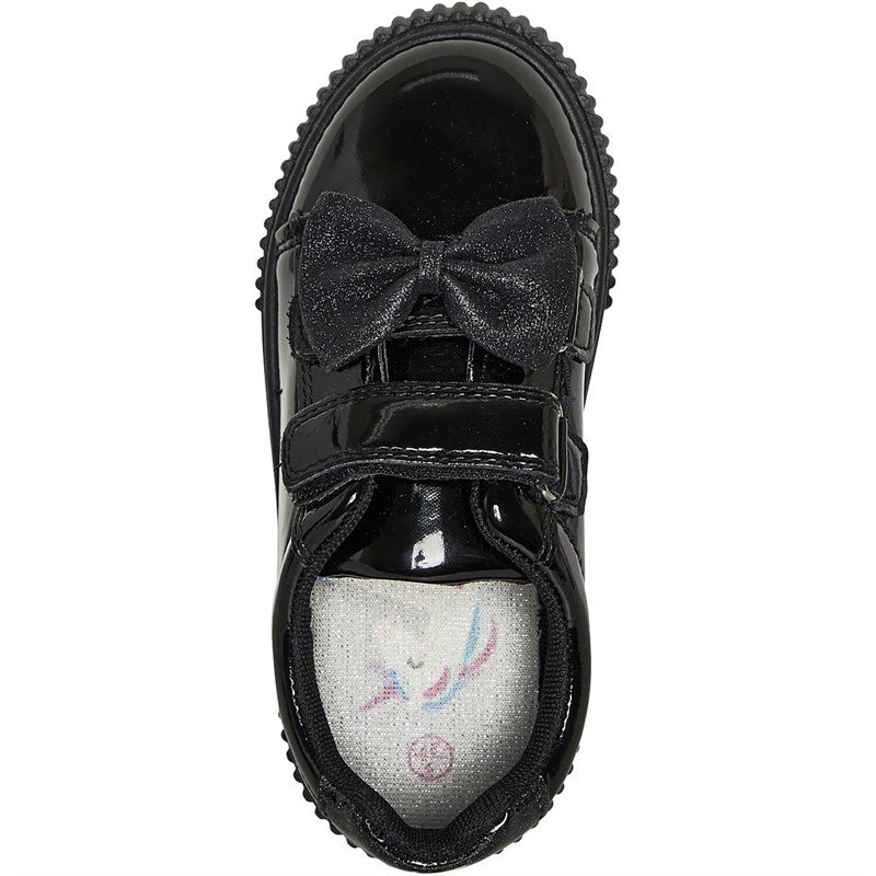 Buckle My Shoe Girls Bette Bow Shoes Black Patent
