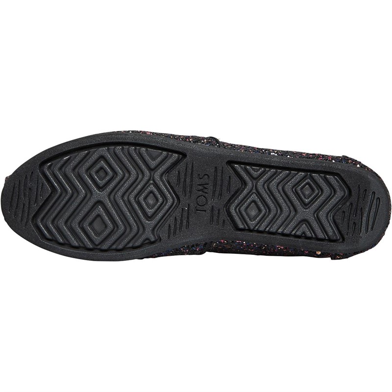 TOMS Womens Alpargata Espadrilles Black