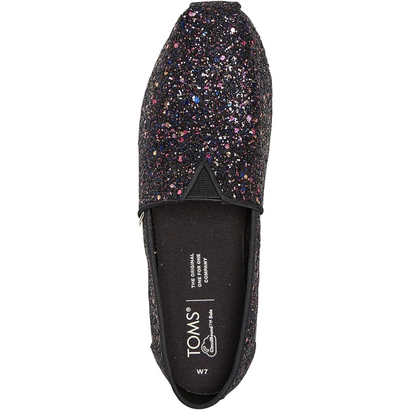 TOMS Womens Alpargata Espadrilles Black