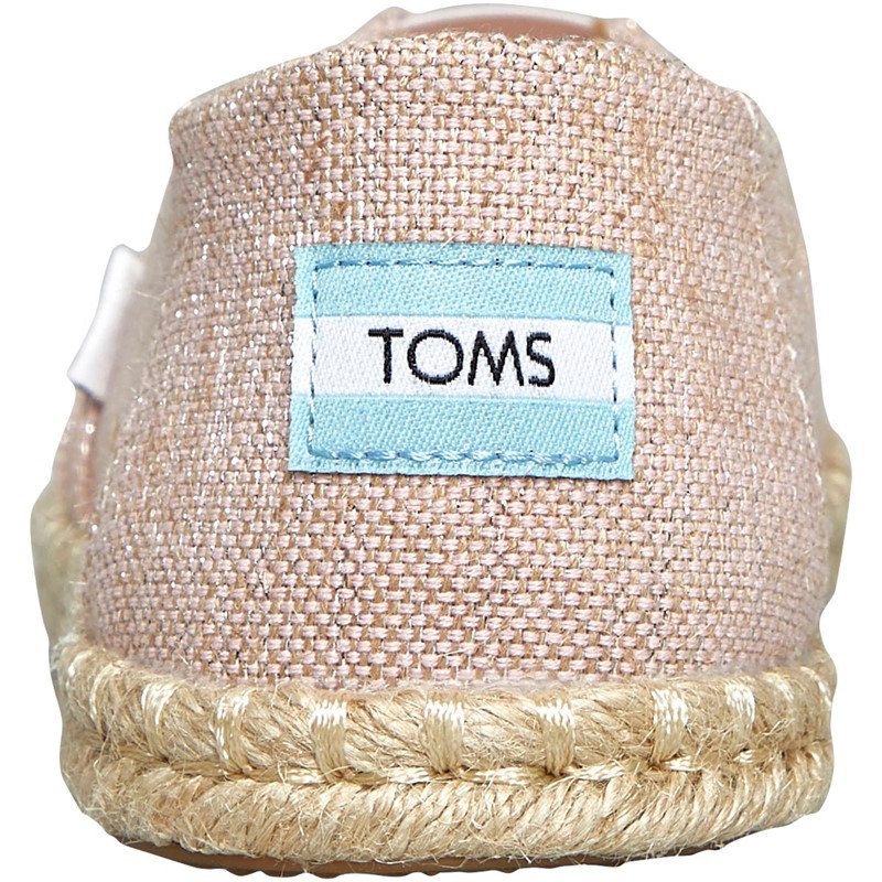 TOMS Womens Rope Espadrilles Pink