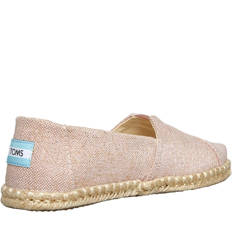 TOMS Womens Rope Espadrilles Pink