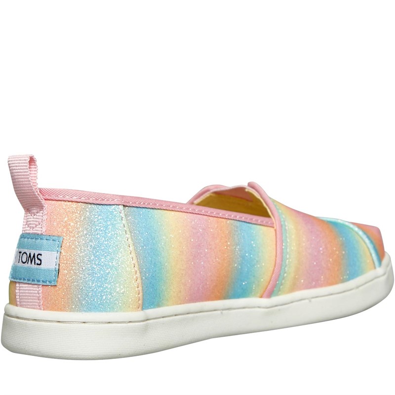 TOMS Girls Alpargata Espadrilles Pink