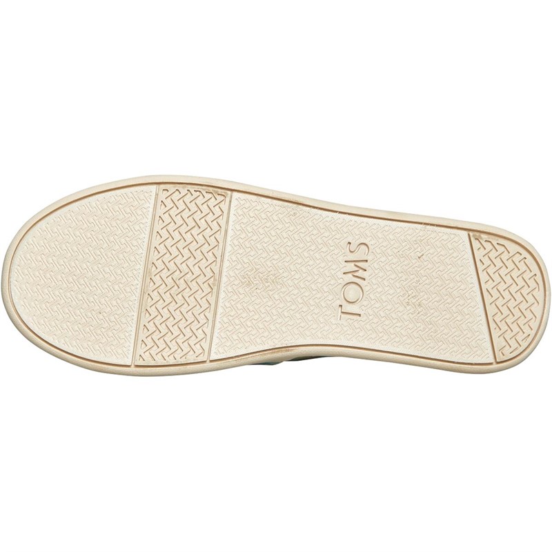 TOMS Girls Alpargata Espadrilles Green