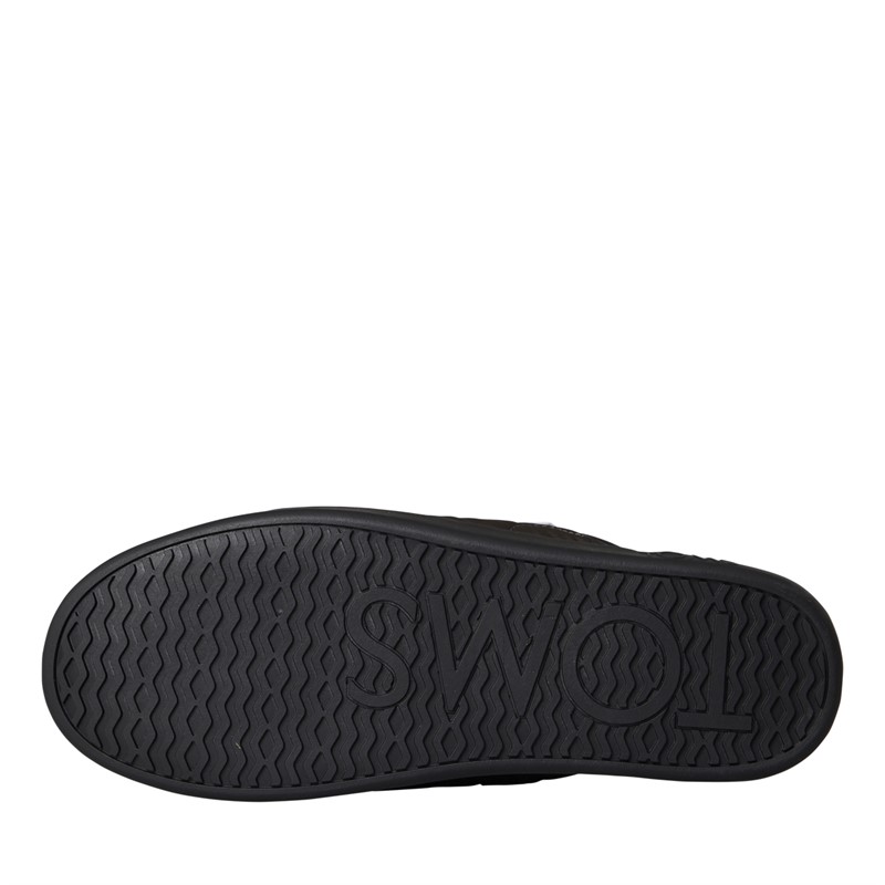 TOMS Mens Harbor Slippers Black