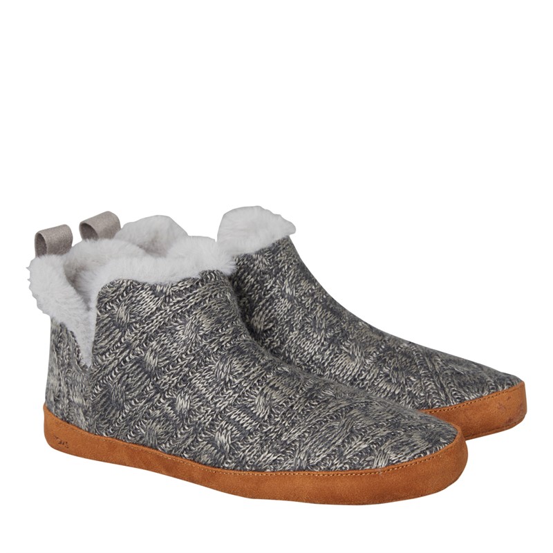 TOMS Womens Lola Slippers Grey