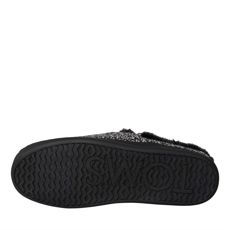 TOMS Womens Sage Slippers Black