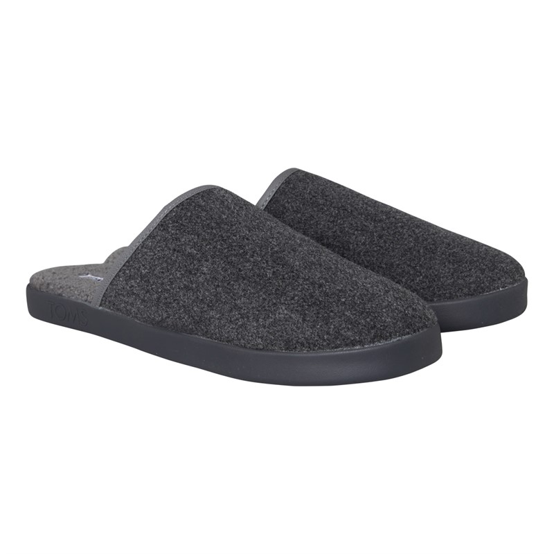 TOMS Mens Harbor Slippers Grey