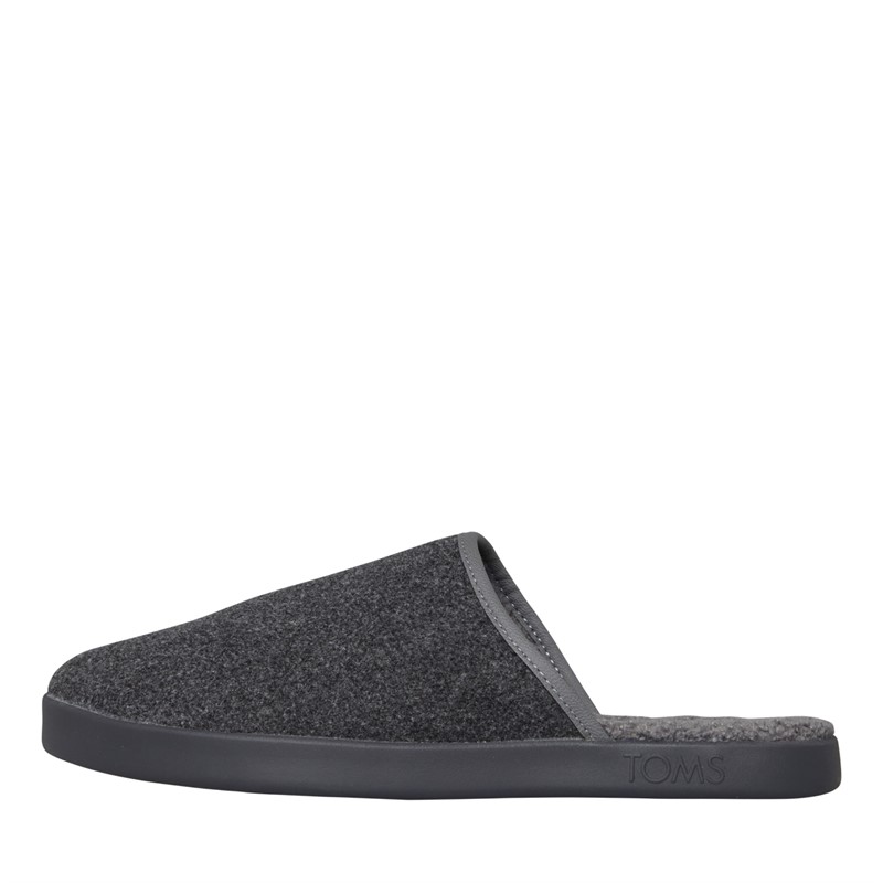 TOMS Mens Harbor Slippers Grey