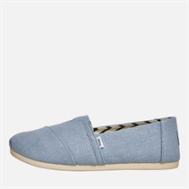 TOMS Womens Canvas Alpargata Espadrilles Cool Blue