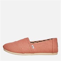 TOMS Womens Canvas Alpargata Espadrilles Peach Pink