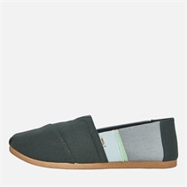 TOMS Herenschoenen Canvas Alpargata Espadrilles Donkergroen