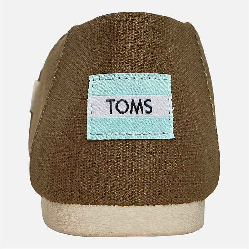 TOMS Herresko Canvas Alpargata Espadriller Militærgrøn