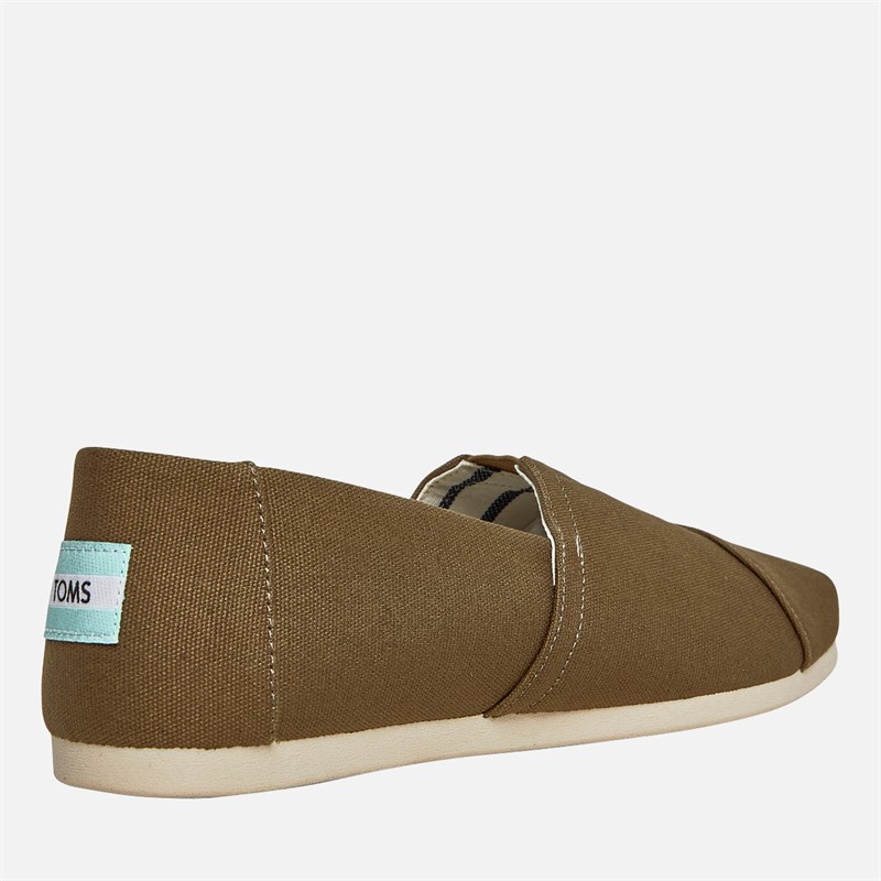 TOMS Herresko Canvas Alpargata Espadriller Militærgrøn