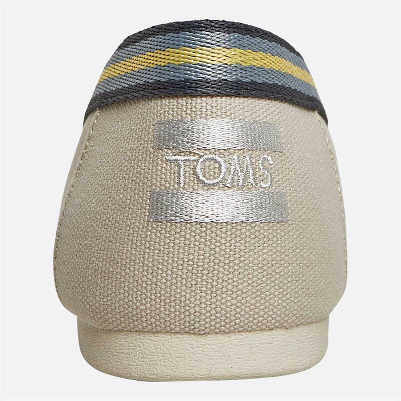 TOMS Herresko Canvas Alpargata Espadriller Birch White