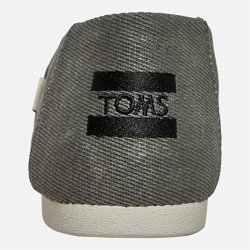 TOMS Herresko Canvas Espadriller Sort Distressed