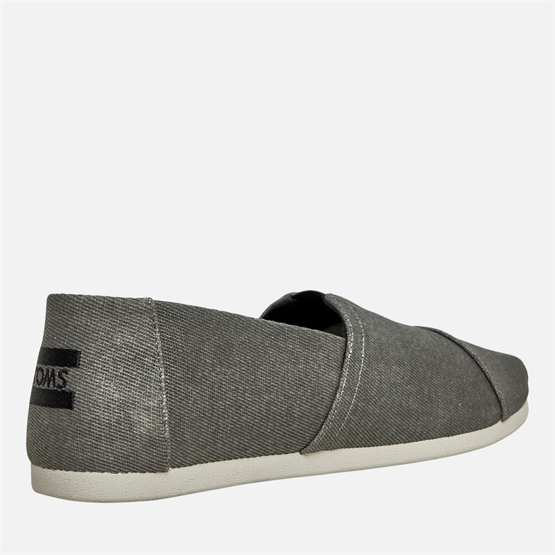 TOMS Herresko Canvas Espadriller Sort Distressed