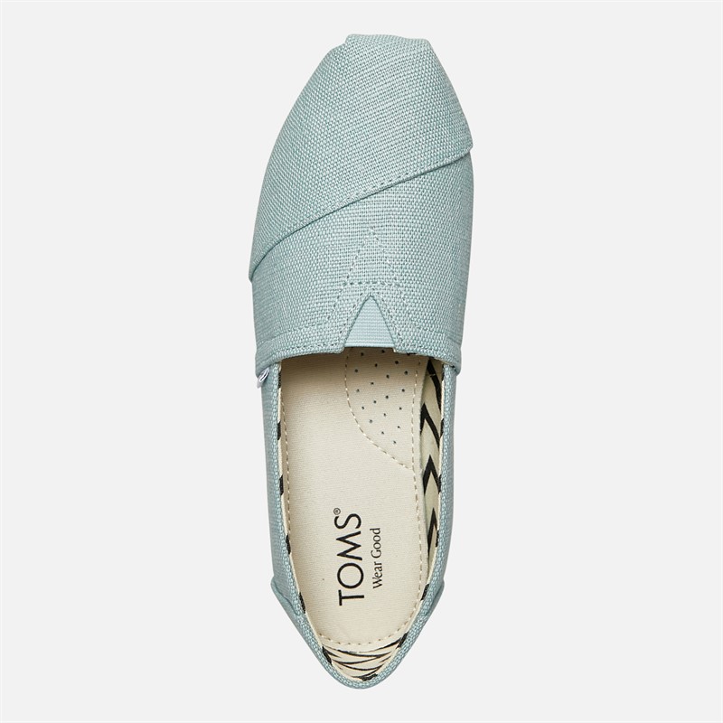 TOMS Womens Alpargata Classic Espadrilles Medium Green