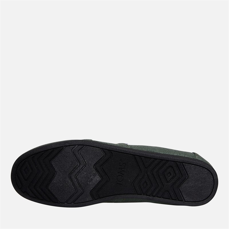 TOMS Dame Canvas Alpargata Espadriller Medium Green