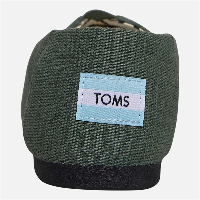 TOMS Dame Canvas Alpargata Espadriller Medium Green