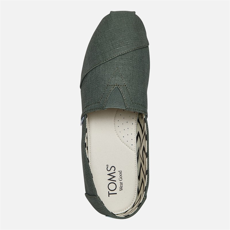 TOMS Dame Canvas Alpargata Espadriller Medium Green