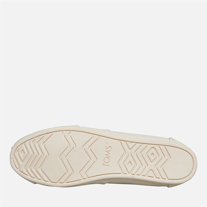 TOMS Damen Leinwand Alpargata Espadrilles Cream