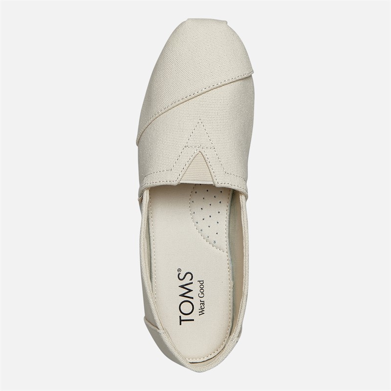 TOMS Damen Leinwand Alpargata Espadrilles Cream