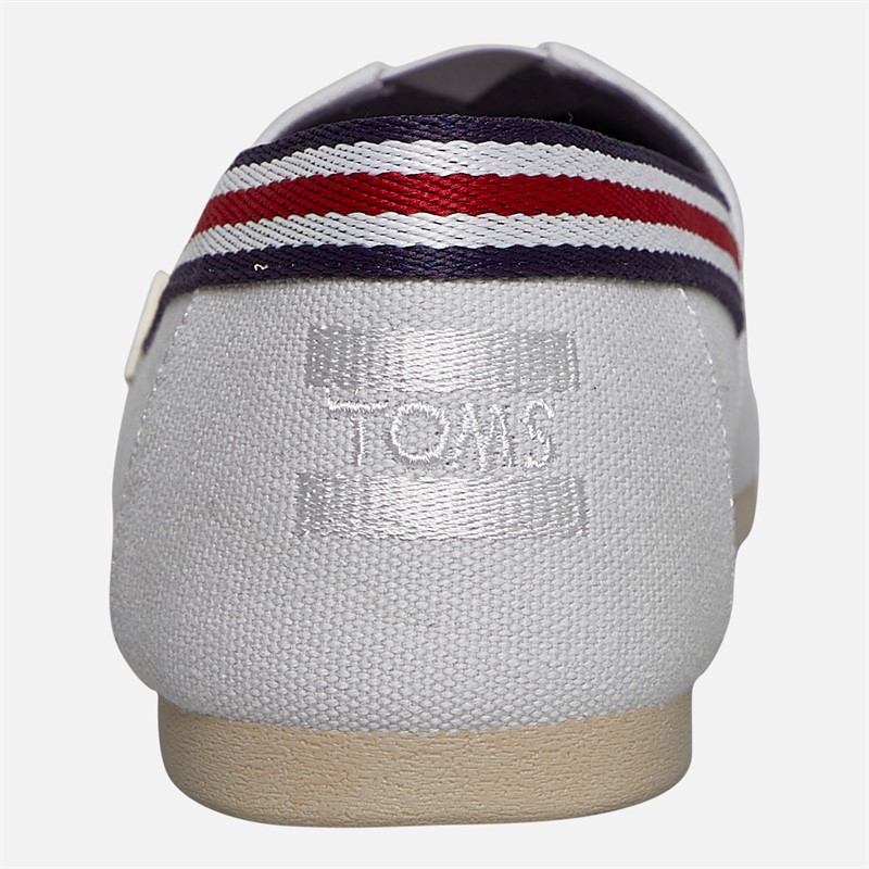 TOMS Mens Canvas Alpargata Espadrilles White