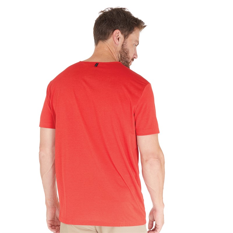 Jack Wolfskin Mens Pack And Go T-Shirt Adrenaline Red