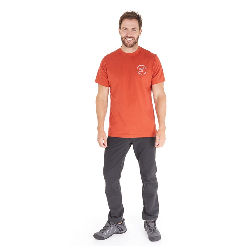 Jack Wolfskin Mens Freedom In Nature T-Shirt Mexican Pepper