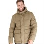 Jack Wolfskin Mens Frozen Lake Down Insulated Padded Hooded Jacket Chestnut