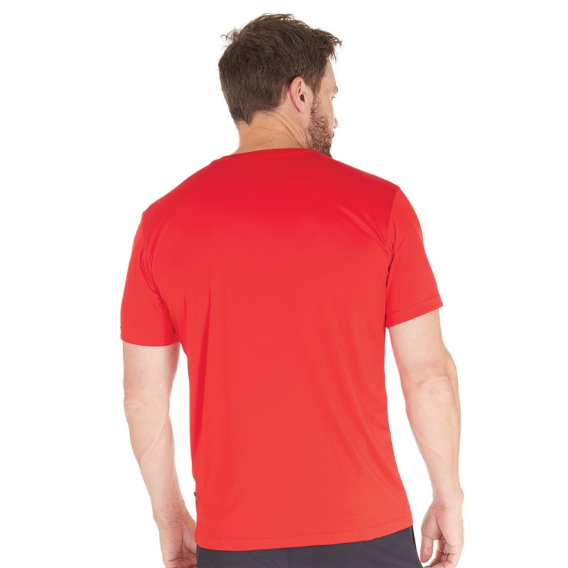 Jack Wolfskin Mens Tech T-Shirt Adrenaline Red