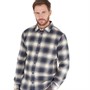 Jack Wolfskin Mens Wanderweg Checked Shirt Night Blue Checks