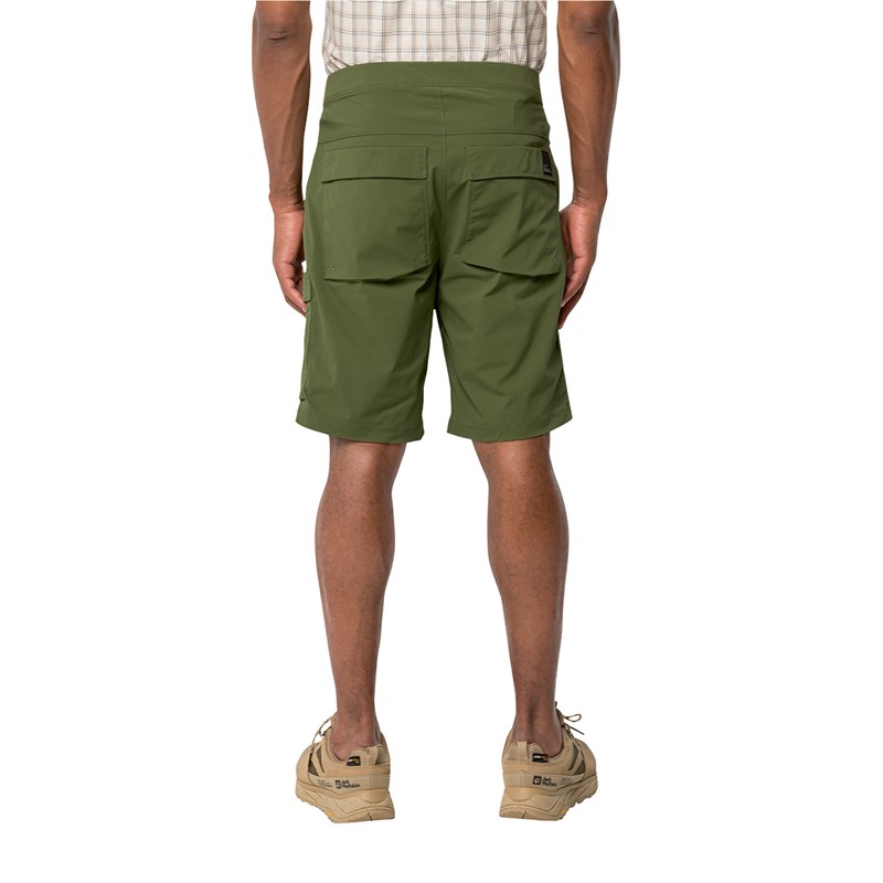 Jack Wolfskin Mens Wanderthirst Shorts Greenwood