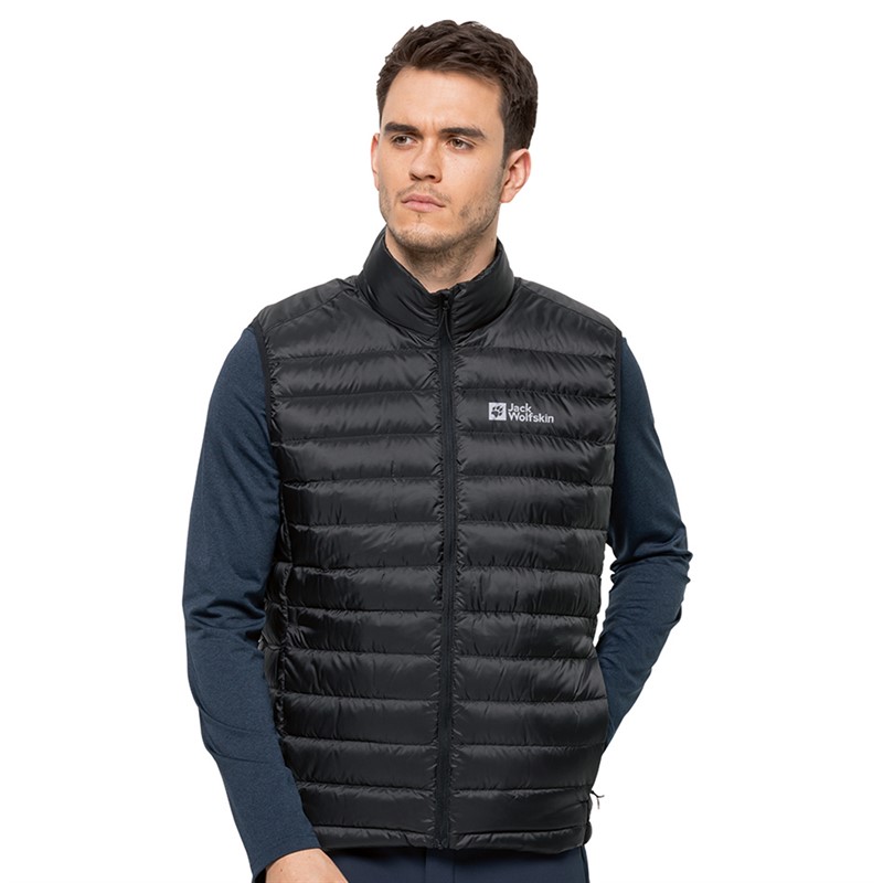 Jack Wolfskin Gilet Homme Pack And Go Noir