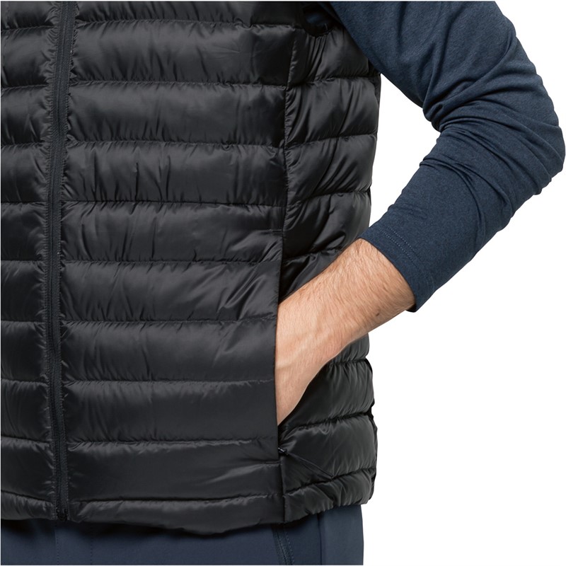 Jack Wolfskin Gilet Homme Pack And Go Noir